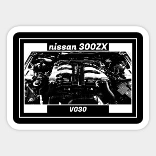 NISSAN 300ZX ENGINE (Black Version) Sticker